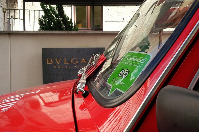 2 hour Vintage Fiat 500 Central City Tour in Milan - A private ride in a vintage Fiat 500 through central Milan