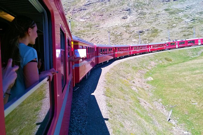 Bernina Red Train, Swiss Alps & St Moritz From Milan - Lake Como on the way up, plus quick stops that keep you human