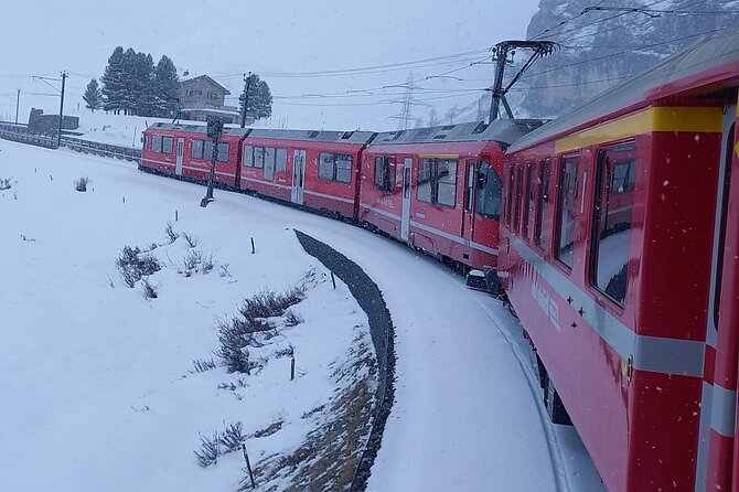 Bernina Red Train, Swiss Alps & St Moritz From Milan - Seasonality and expectations in St Moritz