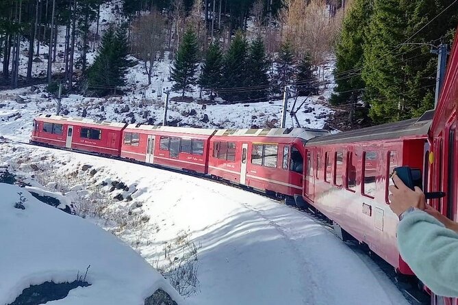 Bernina Red Train, Swiss Alps & St Moritz From Milan - Arriving in St Moritz: 1.5 hours to shop, snack, and reset