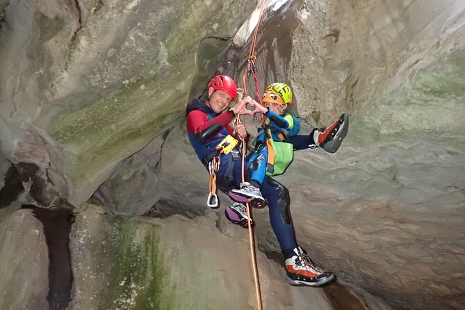 Canyoning "Family-Fun" - family friendly Canyoningtour - The river route: Tremosine sul Garda to Lake Garda, step by step