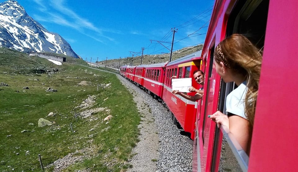 From Milan: Bernina Train, Swiss Alps & St. Moritz Day Trip - Milan to the Swiss Alps: coach comfort, Lake Como moments, and a coffee break