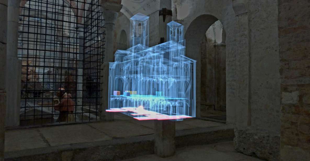 Milan | In the Crypt of time, holographic tour - The core moment: chronovisor-guided history in the Crypt of San Sepolcro