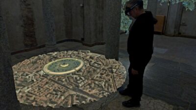 Milan | In the Crypt of time, holographic tour - Where you start: Pinacoteca Ambrosiana courtyard meeting point