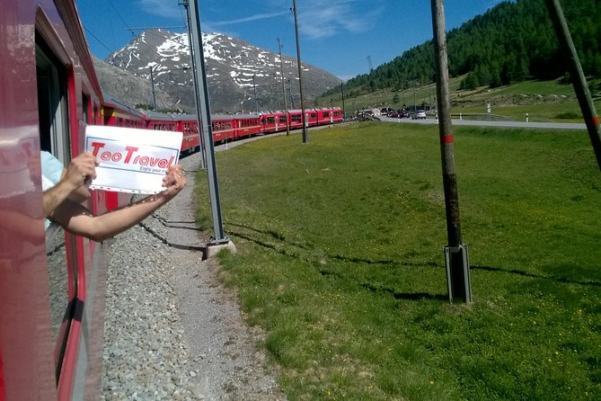 Private tour to Bernina train & Lake Como. Hotel pick-up - The Bernina Red Train and Piz Bernina: The Main Event
