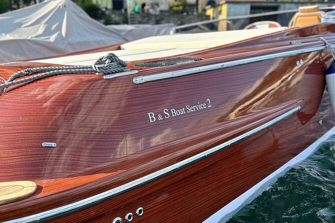 Private wooden boat tour on Lake Como - Villa Troubetzkoy, Torno, and the Orrido di Nesso waterfall moment